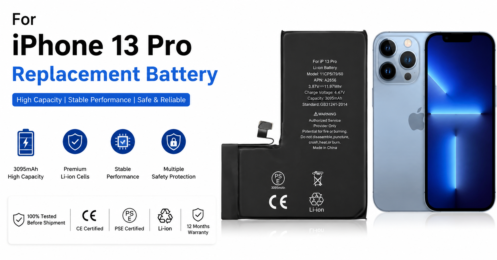 iPhone 13 Pro replacement battery