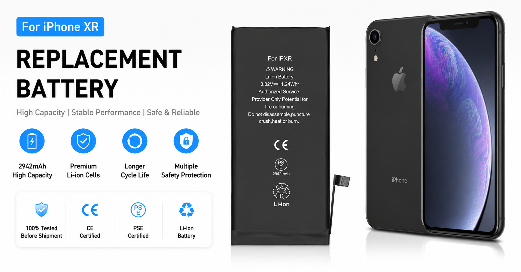 iPhone XR replacement battery