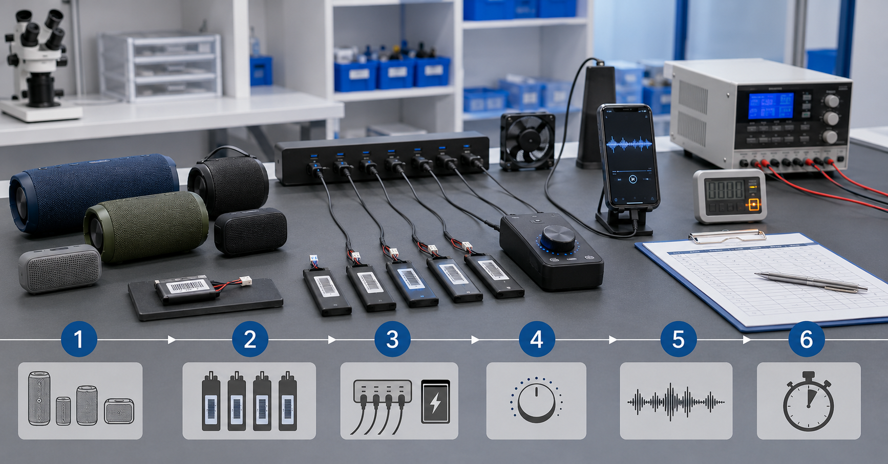 JBL battery runtime test variables