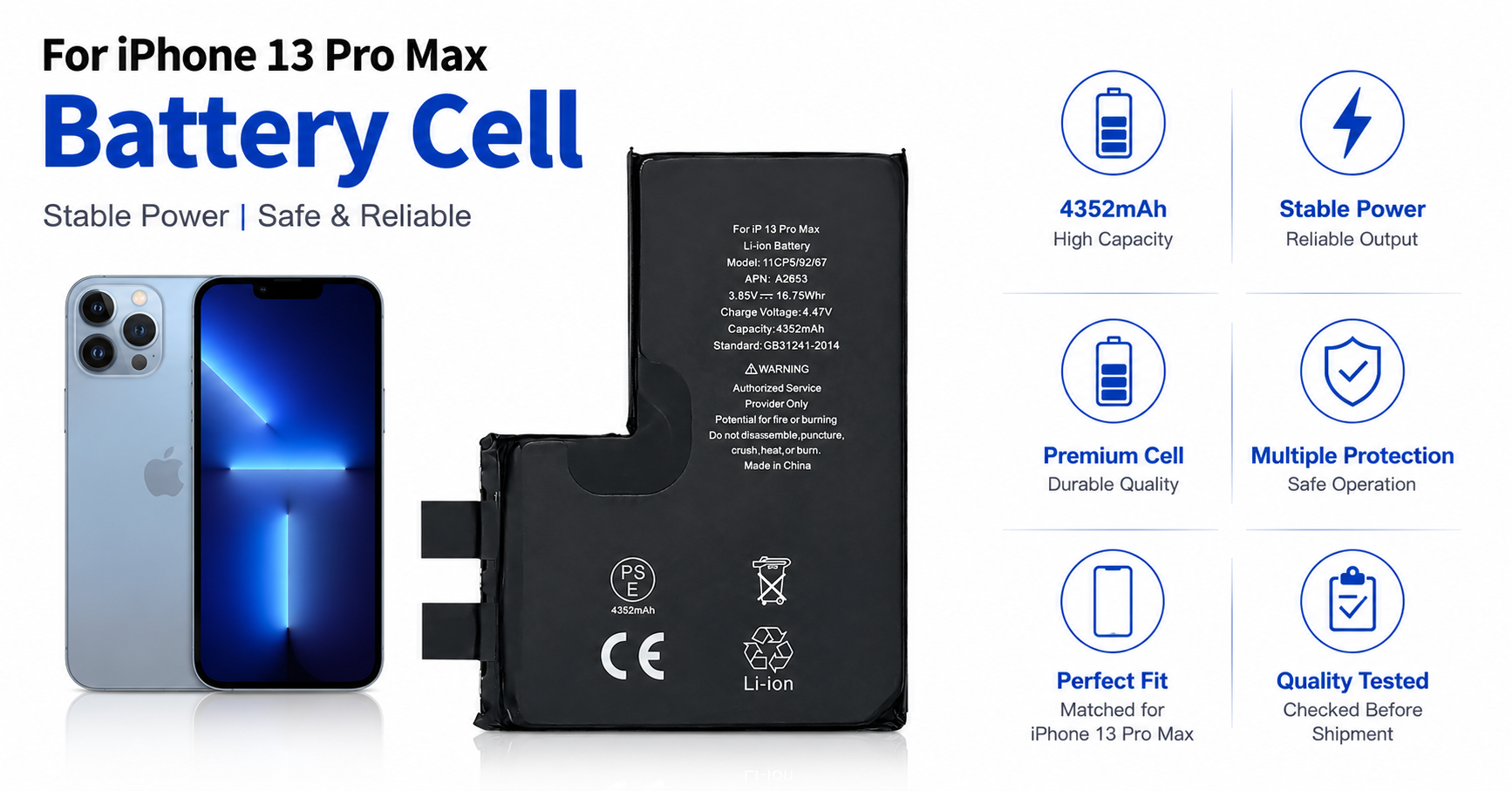 iPhone 13 Pro Max battery cell