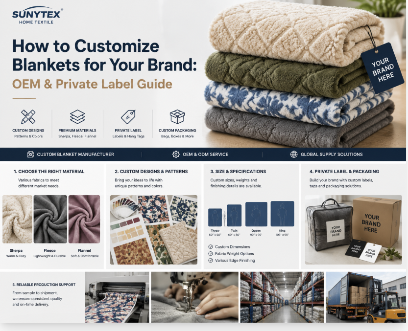 How to Customize Blankets for Your Brand: OEM & Private Label Guide