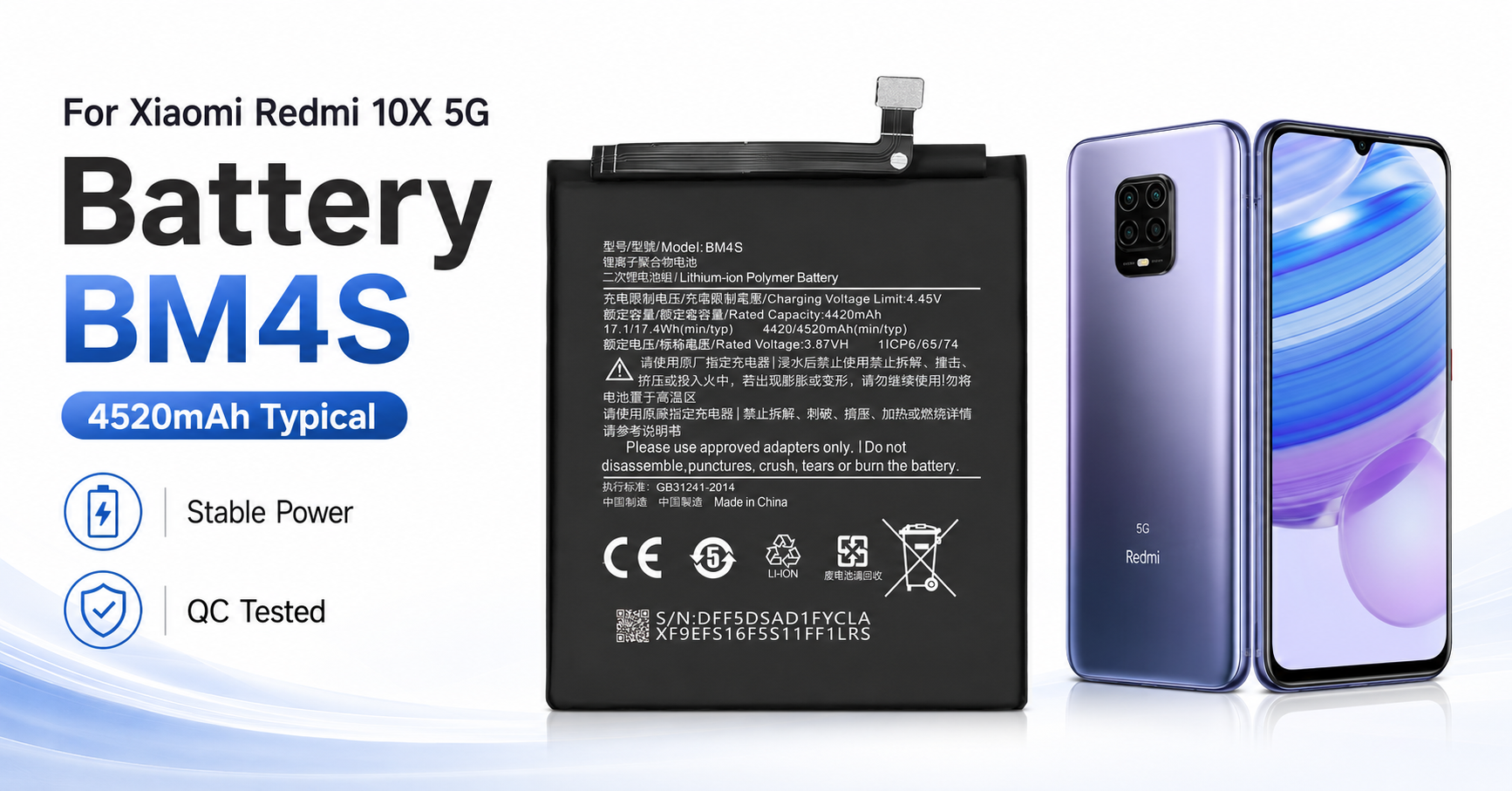 Xiaomi Redmi 10X 5G battery