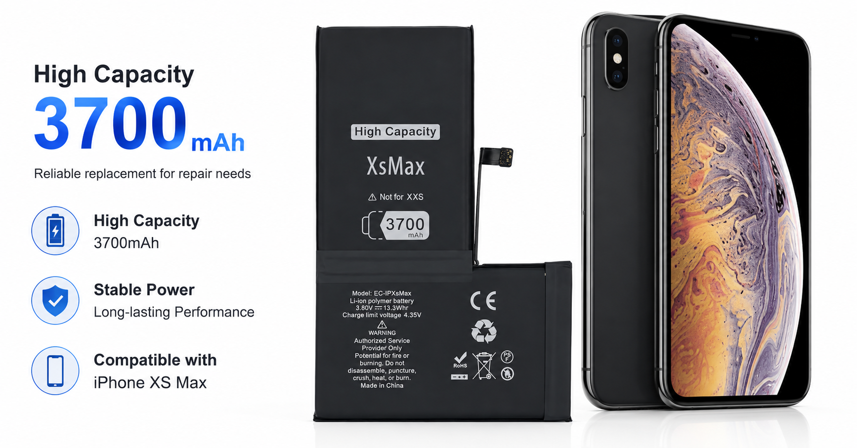 iPhone XS Max higher capacity battery