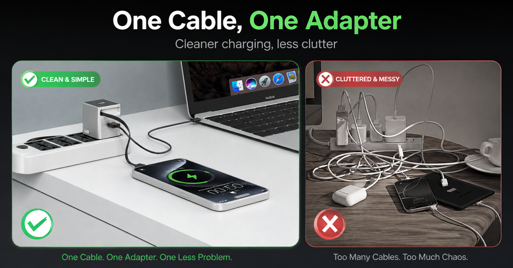 65w charger with type c port