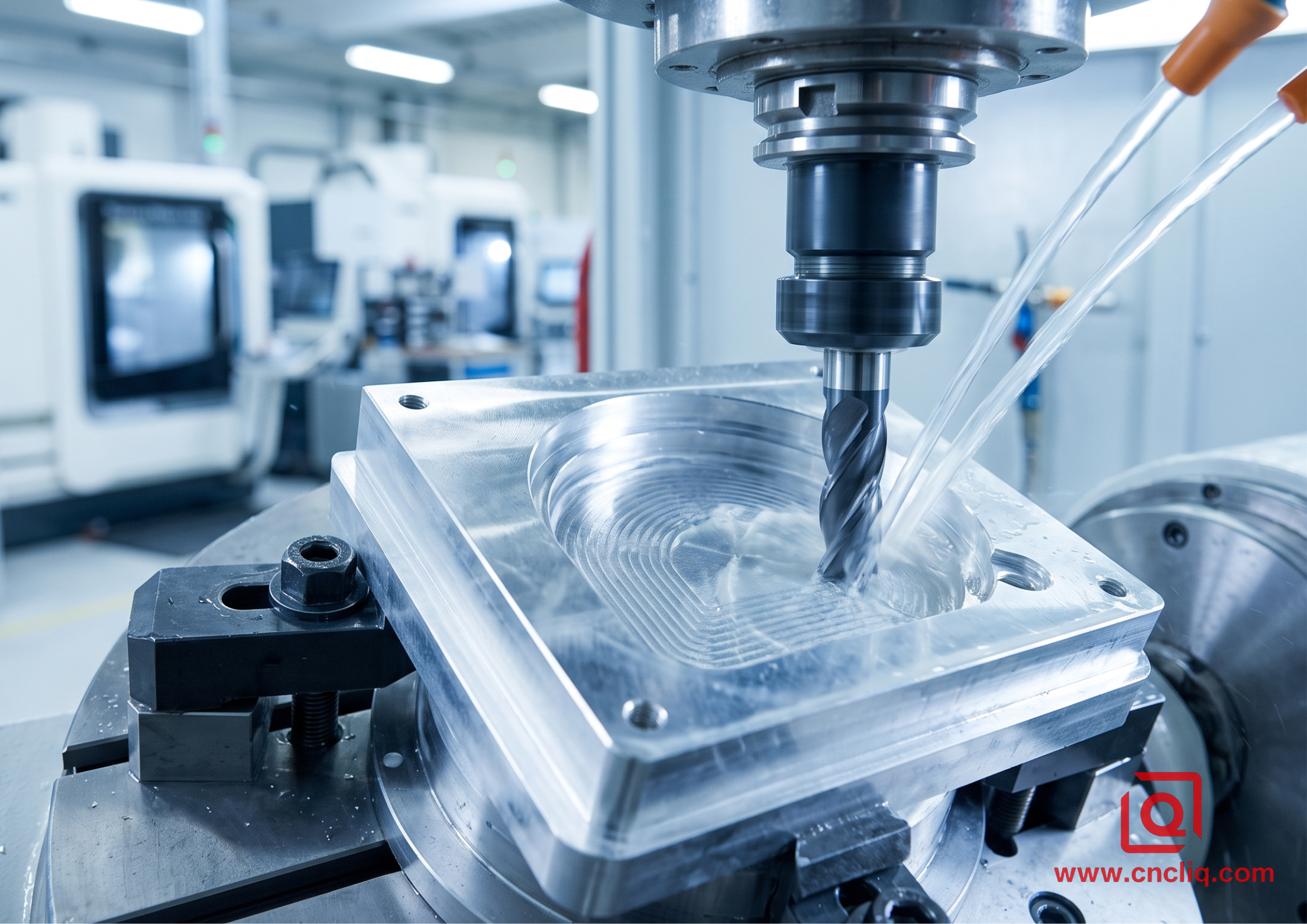5-axis trochoidal milling of aluminum part
