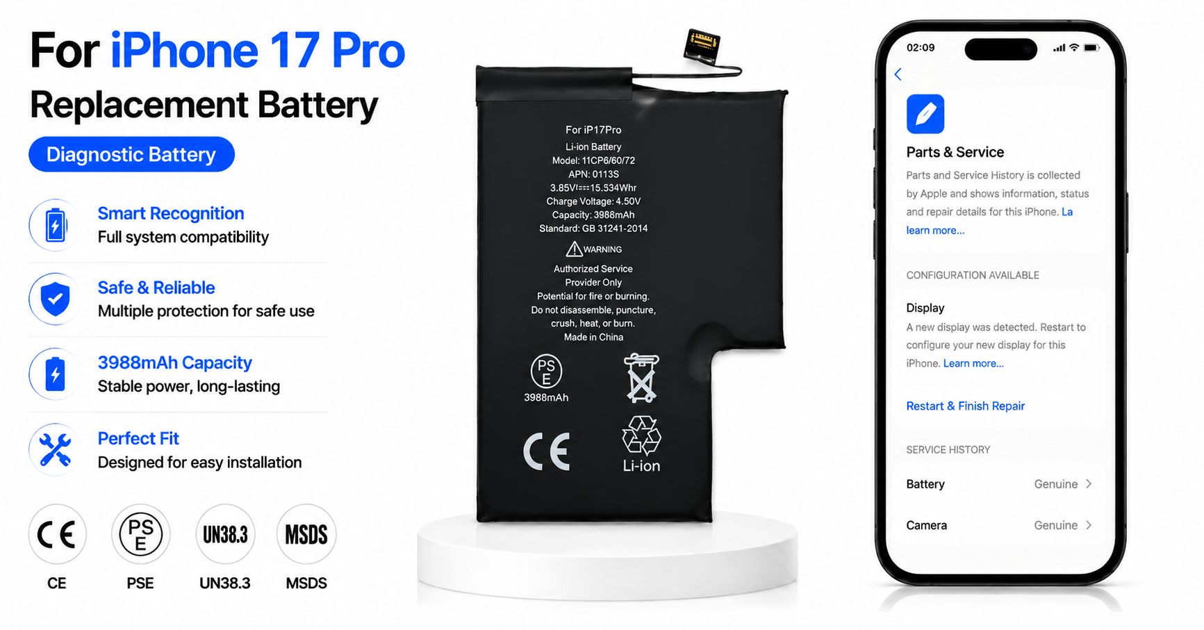 Pin chẩn đoán iPhone 17 Pro