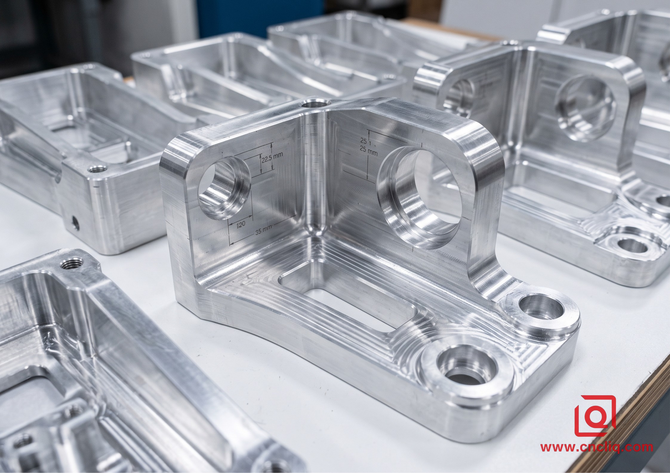OEM aluminum components with inspection markings