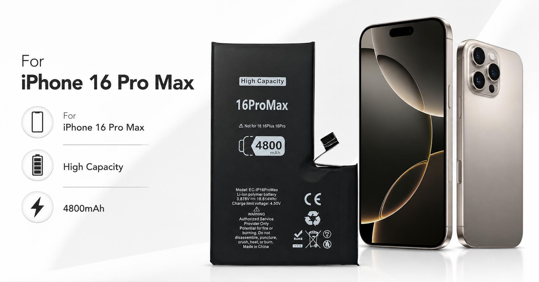 iPhone 16 Pro Max high capacity battery