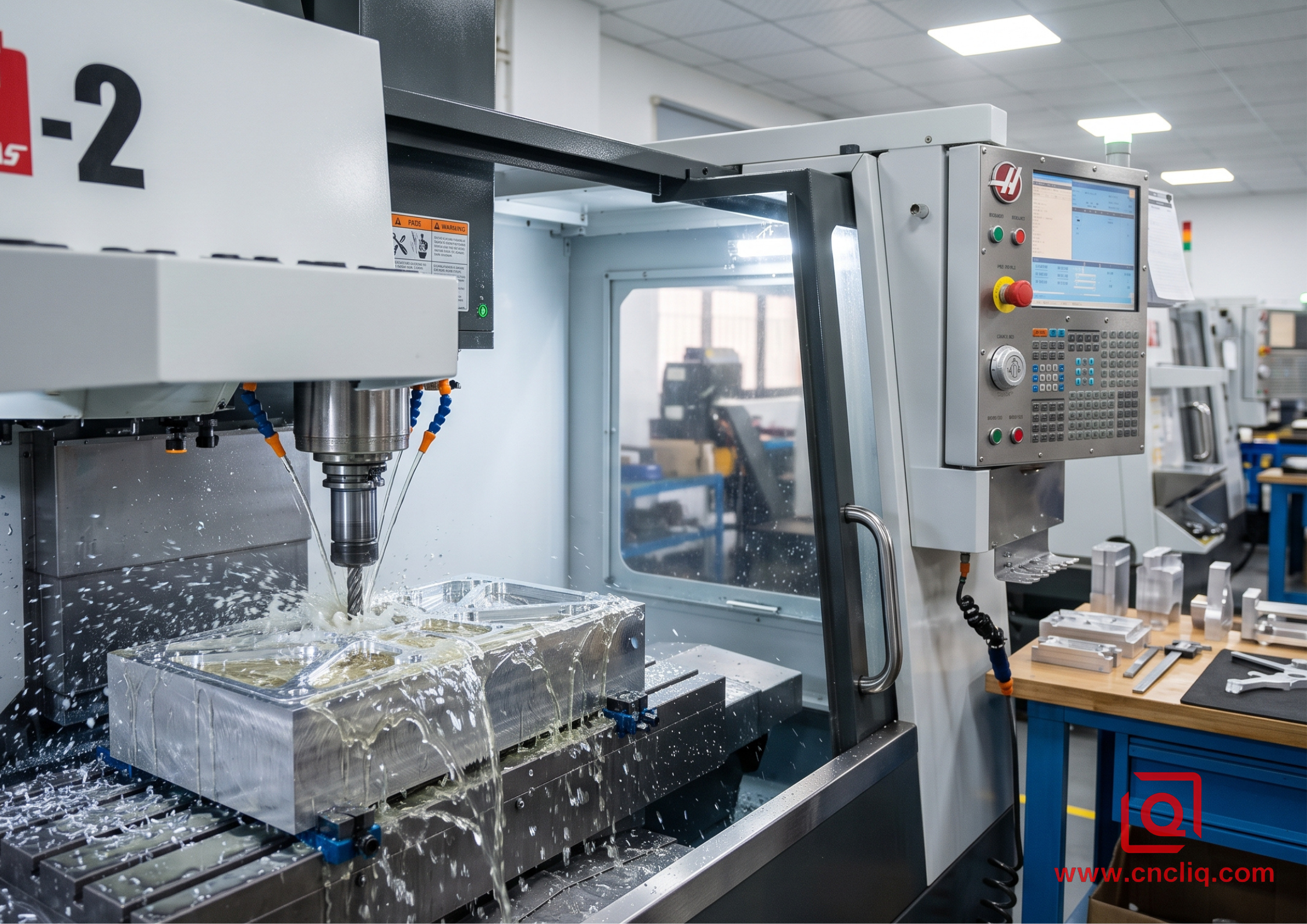 Haas CNC milling custom aluminum component