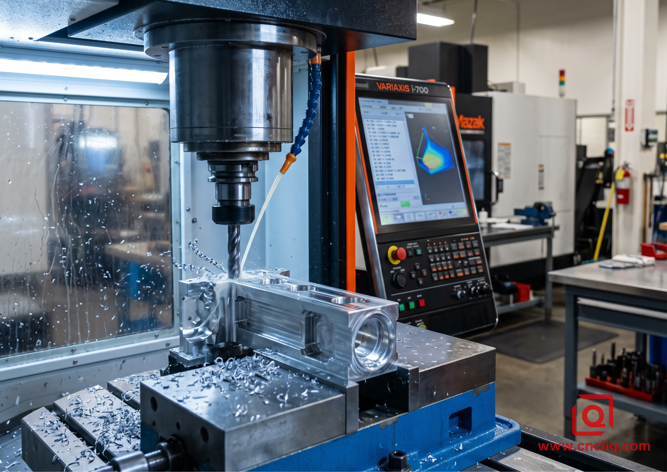 Precision CNC milling of aluminum part