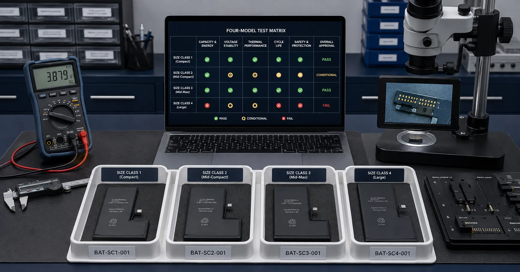 iPhone 12 Battery Sample Test Matrix