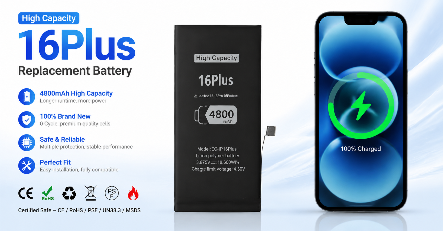 iPhone 16 Plus battery supplier