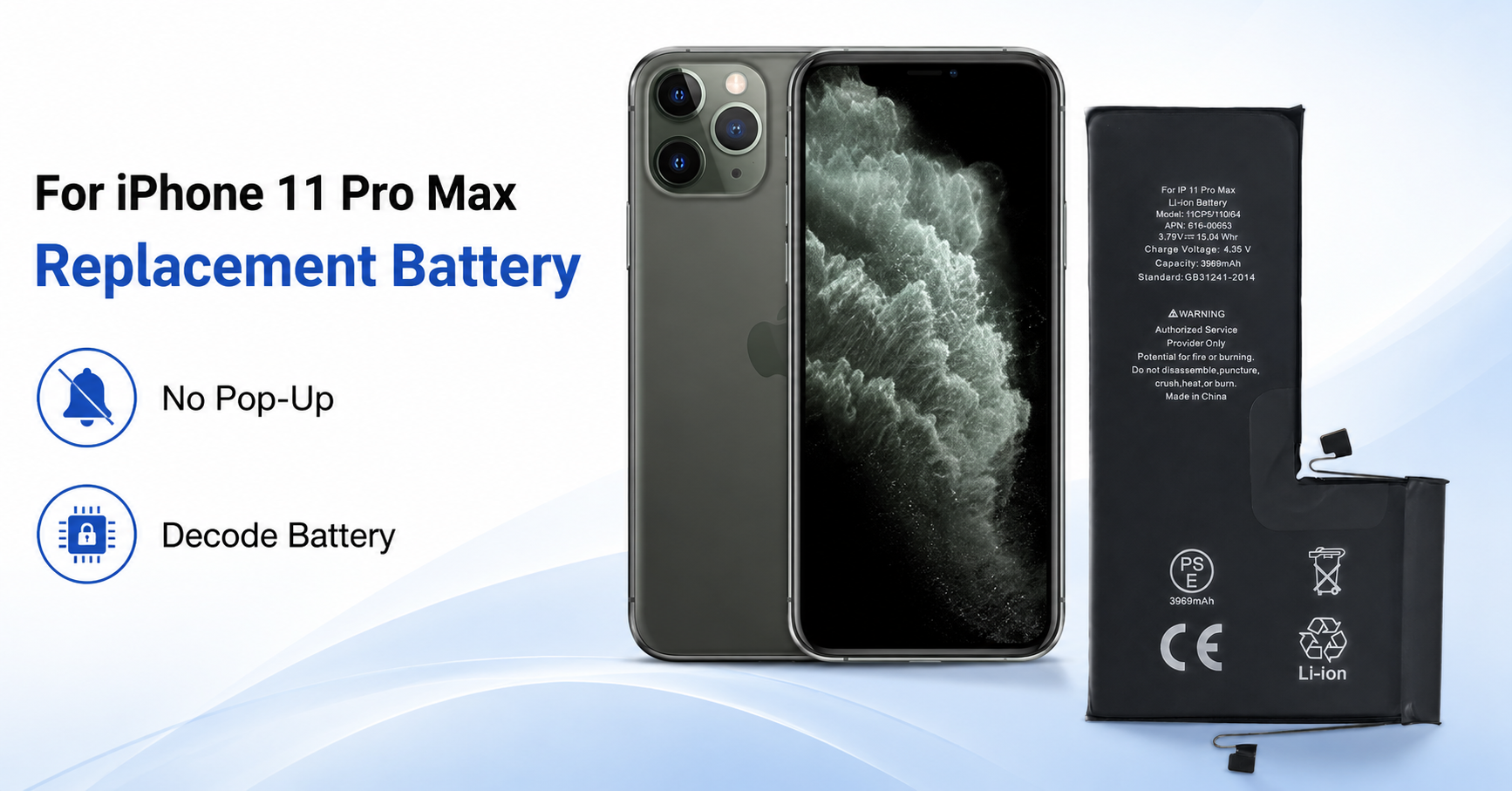 iPhone 11 Pro Max decode battery supplier