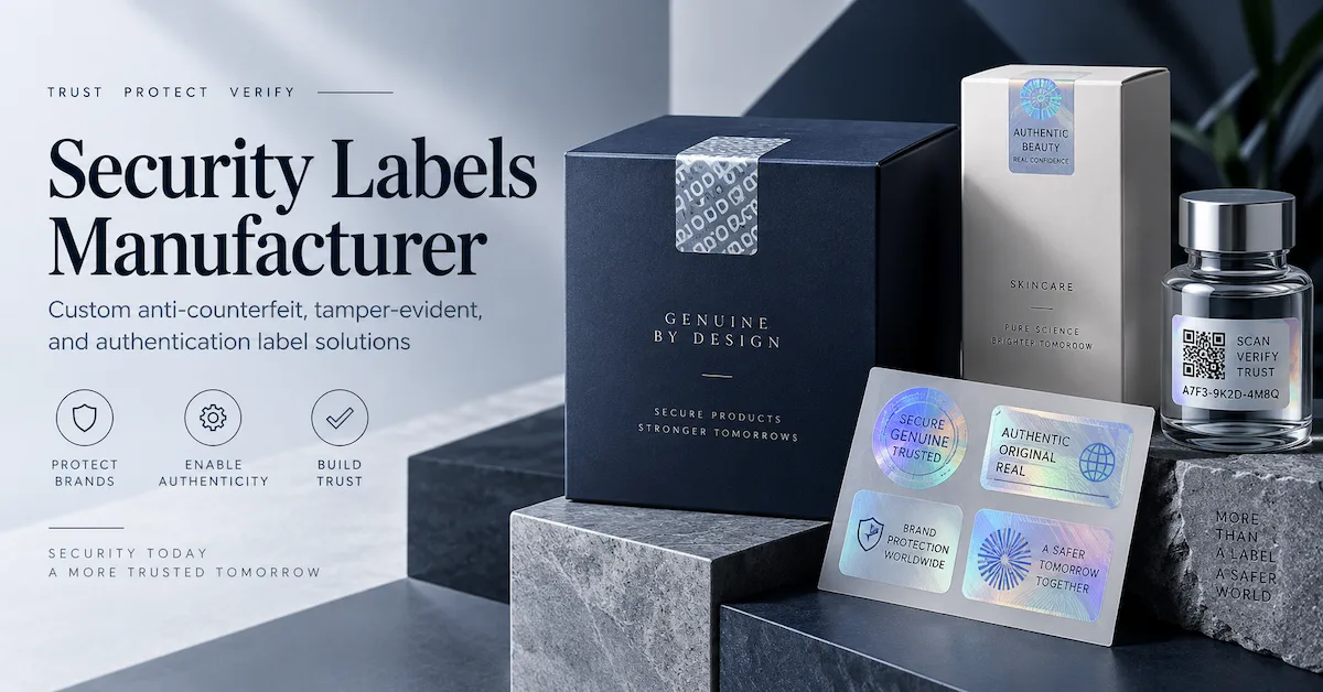 Security labels manufacturer for brand protection