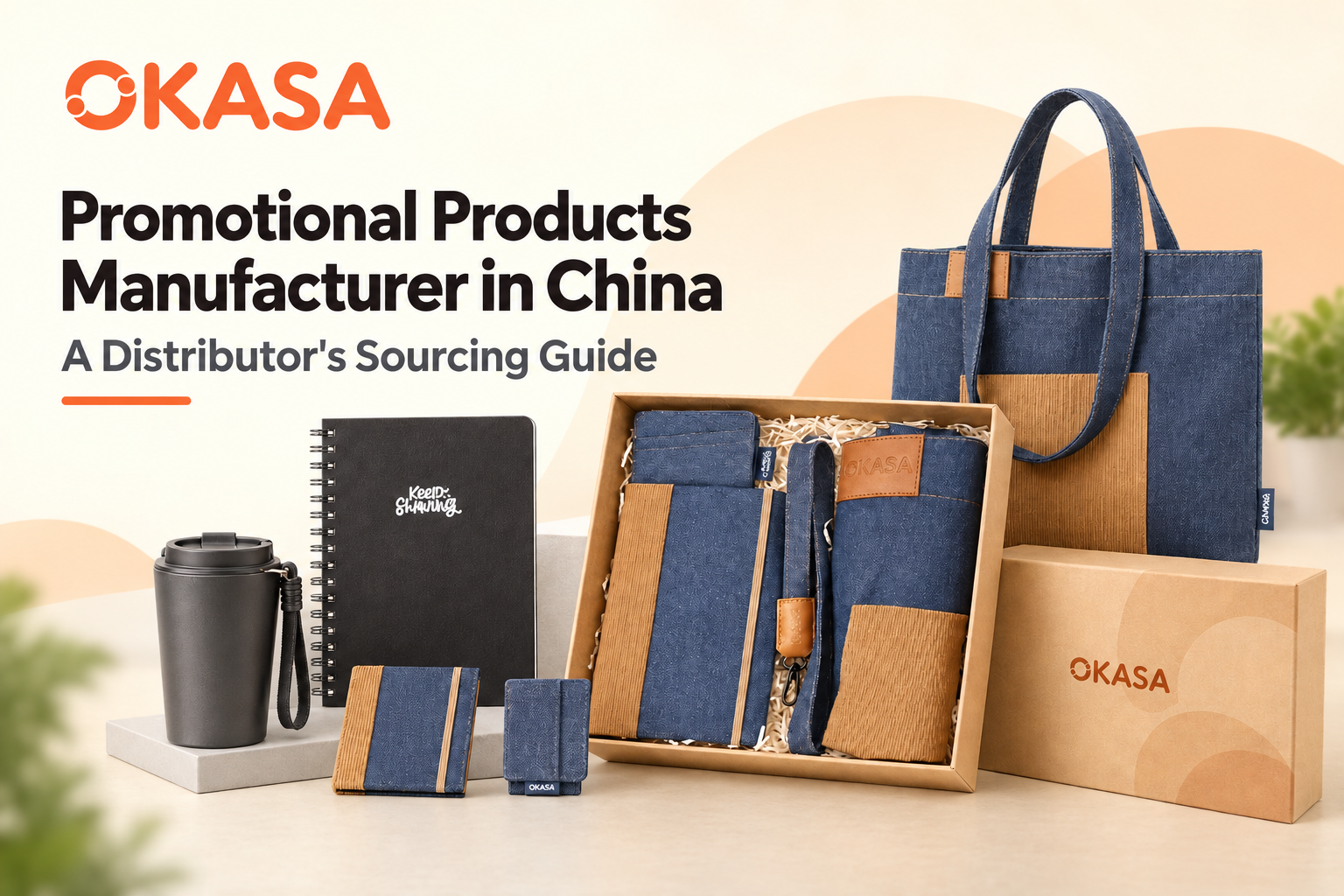 Promotional products manufacturer quality inspection for notebooks drinkware bags and gift sets