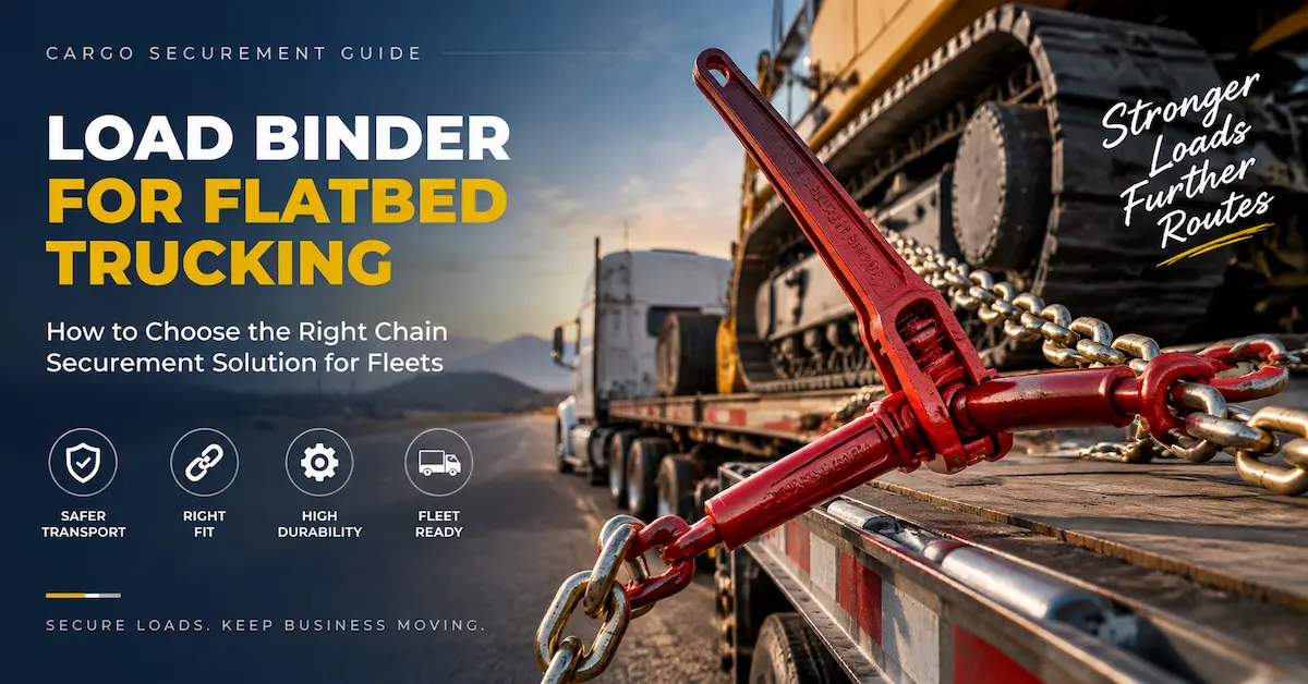 Load Binder for Flatbed Trucking: How to Choose the Right Chain Securement Solution for Fleets
