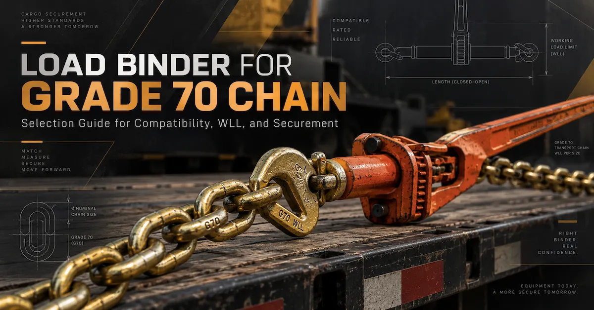 Load Binder for Grade 70 Chain: How Buyers Match Chain Compatibility and Securement Requirements