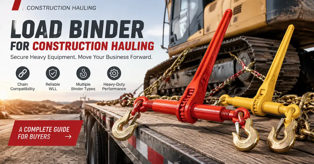 Load Binder for Construction Hauling: How to Select the Right Chain Securement Solution for Heavy Equipment