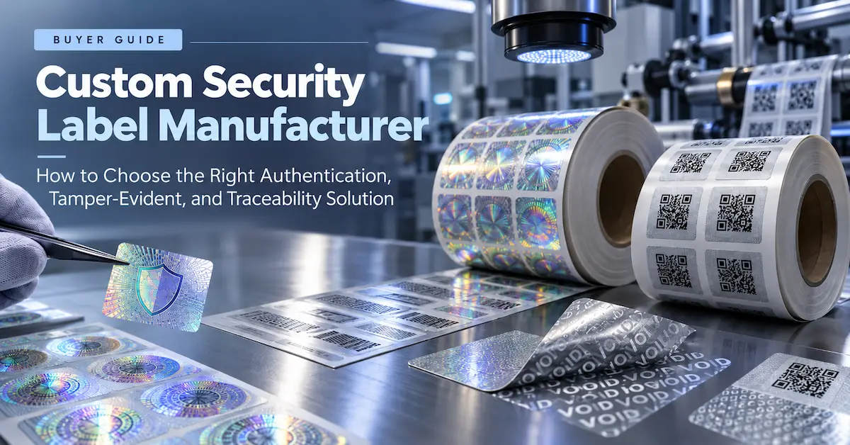 Custom security label manufacturer guide
