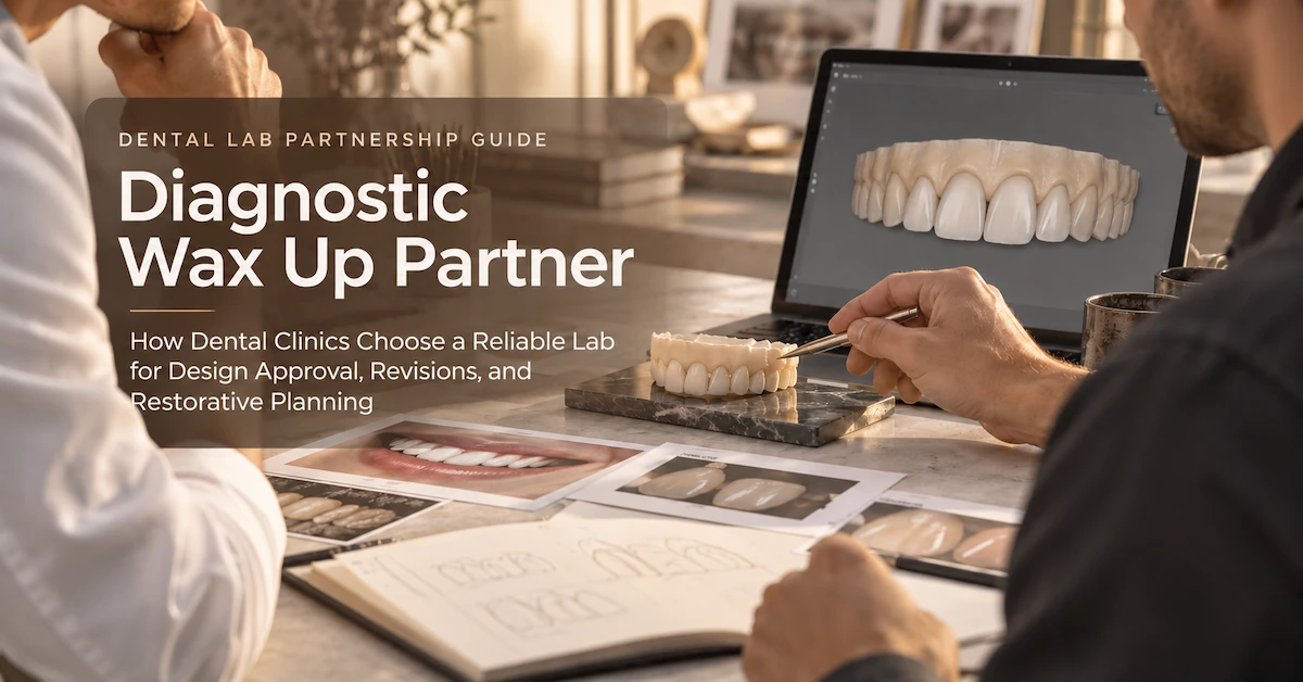 Diagnostic Wax Up Partner: How Dental Clinics Choose a Reliable Lab for Design Approval, Revisions, and Restorative Case Planning
