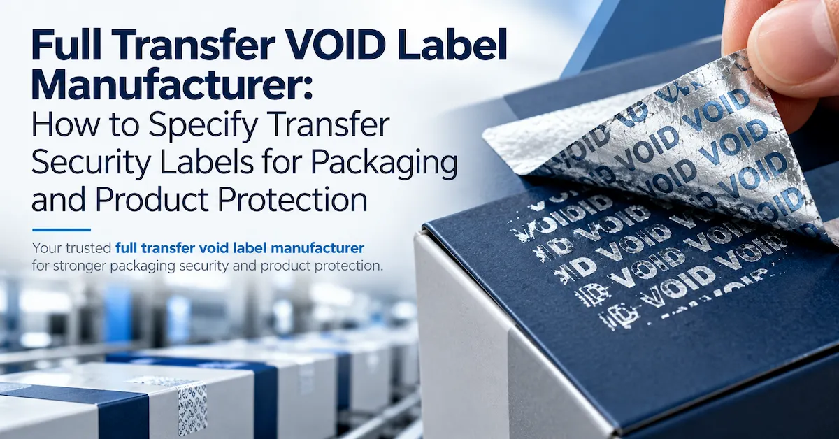 full transfer void label manufacturer