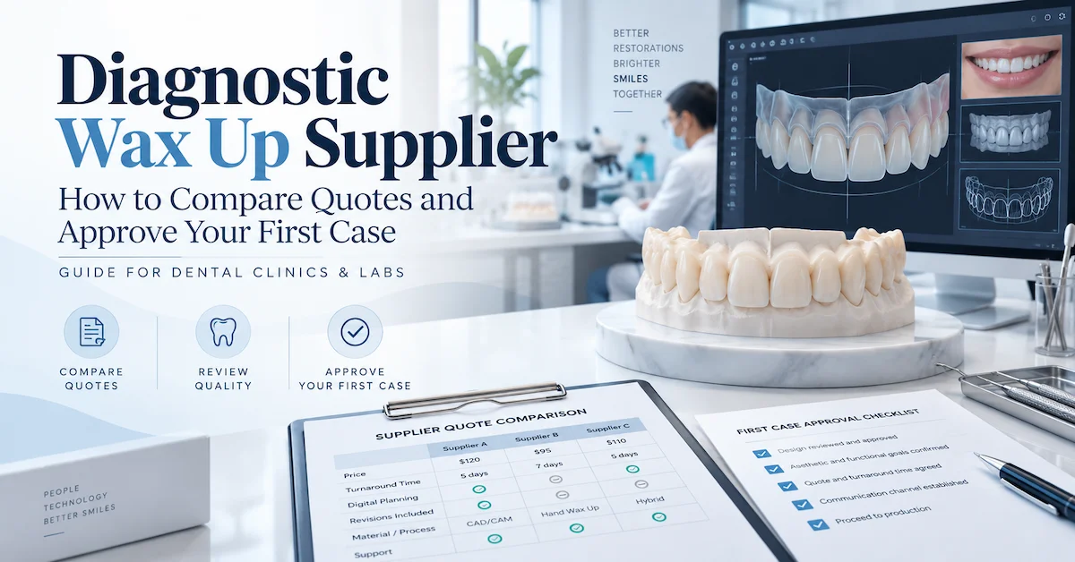 Diagnostic Wax Up Supplier: How to Compare Quotes and Approve Your First Case
